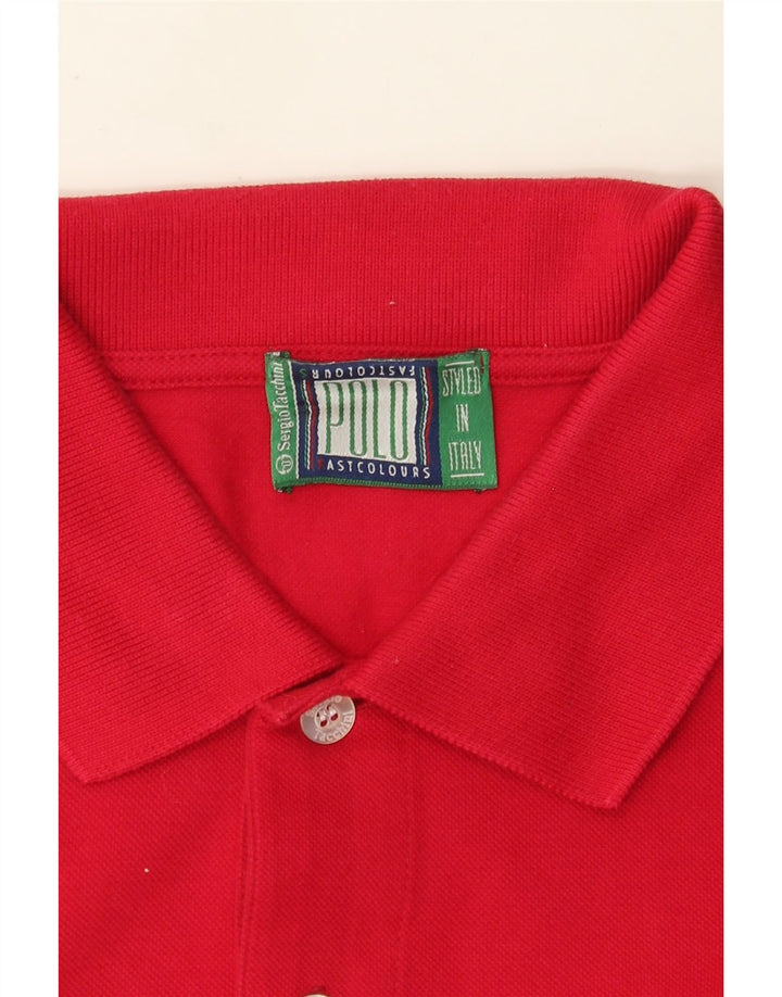 Sergio Tacchini Mens Polo Shirt Large Red