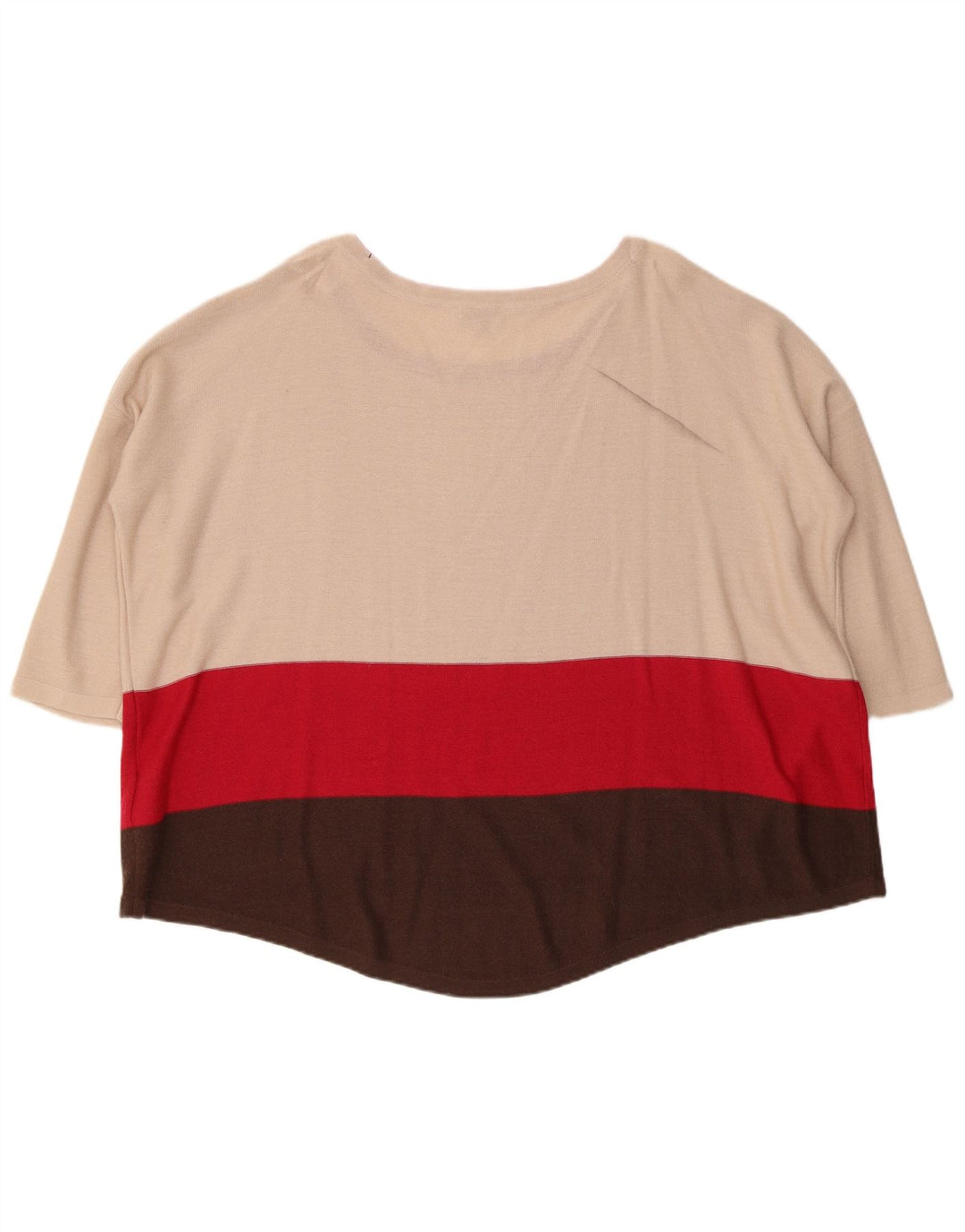 PHASE EIGHT Womens Oversized Boat Neck Jumper Sweater UK 12 Medium Beige