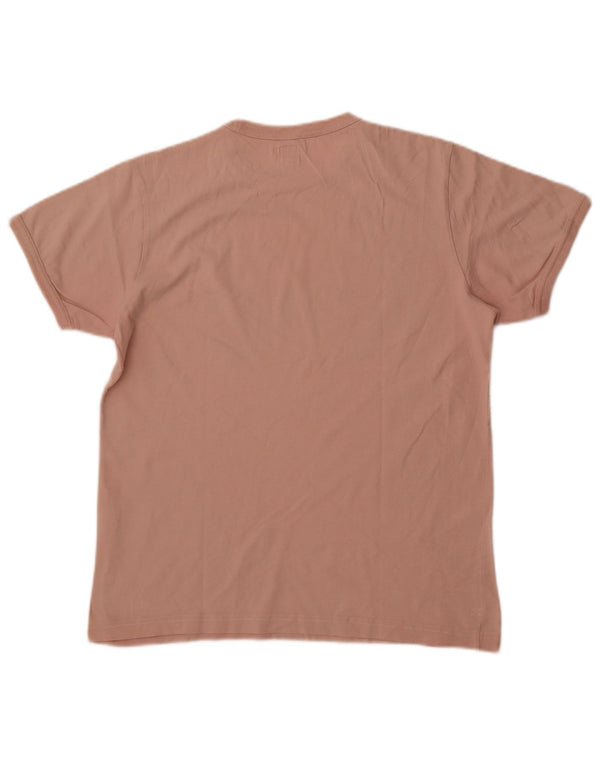 Adidas Womens Graphic T-Shirt Top UK 14 Medium Pink Cotton