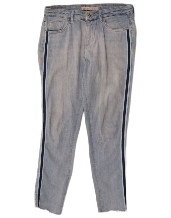 Zara Womens Slim Jeans EU 38 Small W28 L27 Blue Colourblock