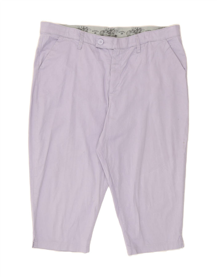 LEE Womens Capri Trousers US 18 2XL W38 L18 Purple Cotton Vintage Lee and Second-Hand Lee from Messina Hembry 