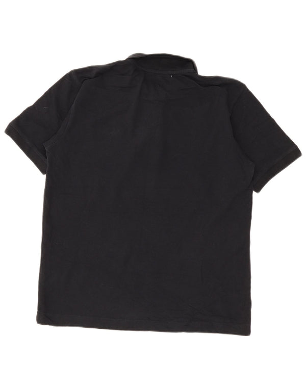 Kappa Mens Polo Shirt Medium Black Cotton
