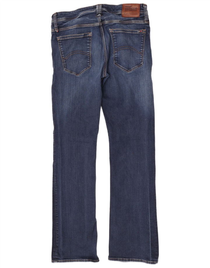 Tommy Hilfiger Uomo Ryan Bootcut Jeans W34 L34 Cotone Blu