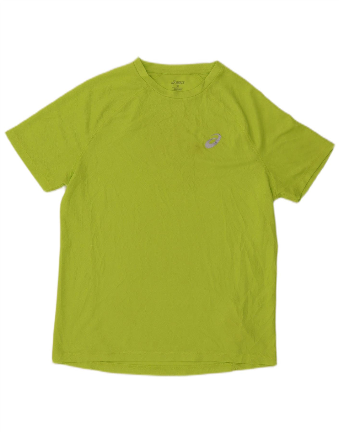 Asics Mens T-Shirt Top Medium Green Polyester
