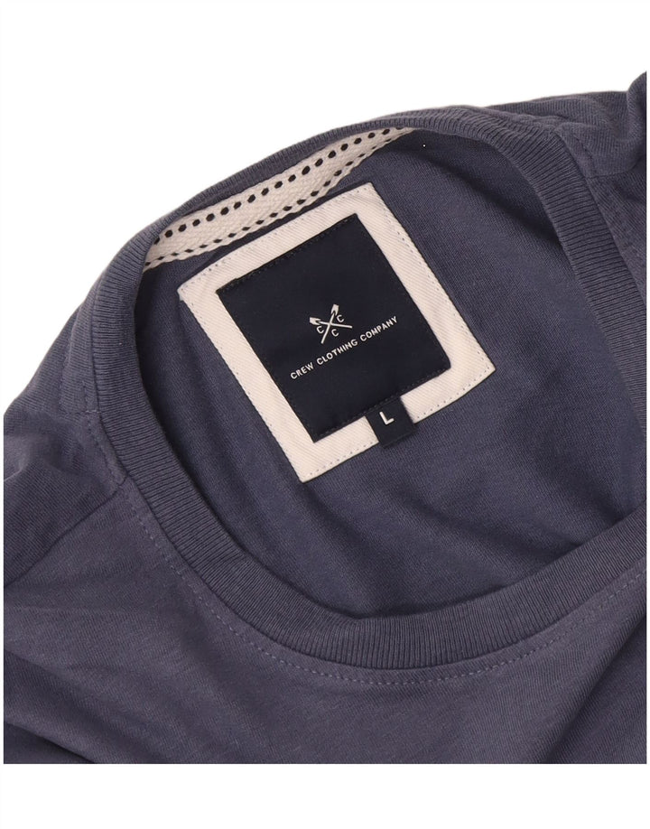 Crew Clothing Mens T-Shirt Top Large Blue