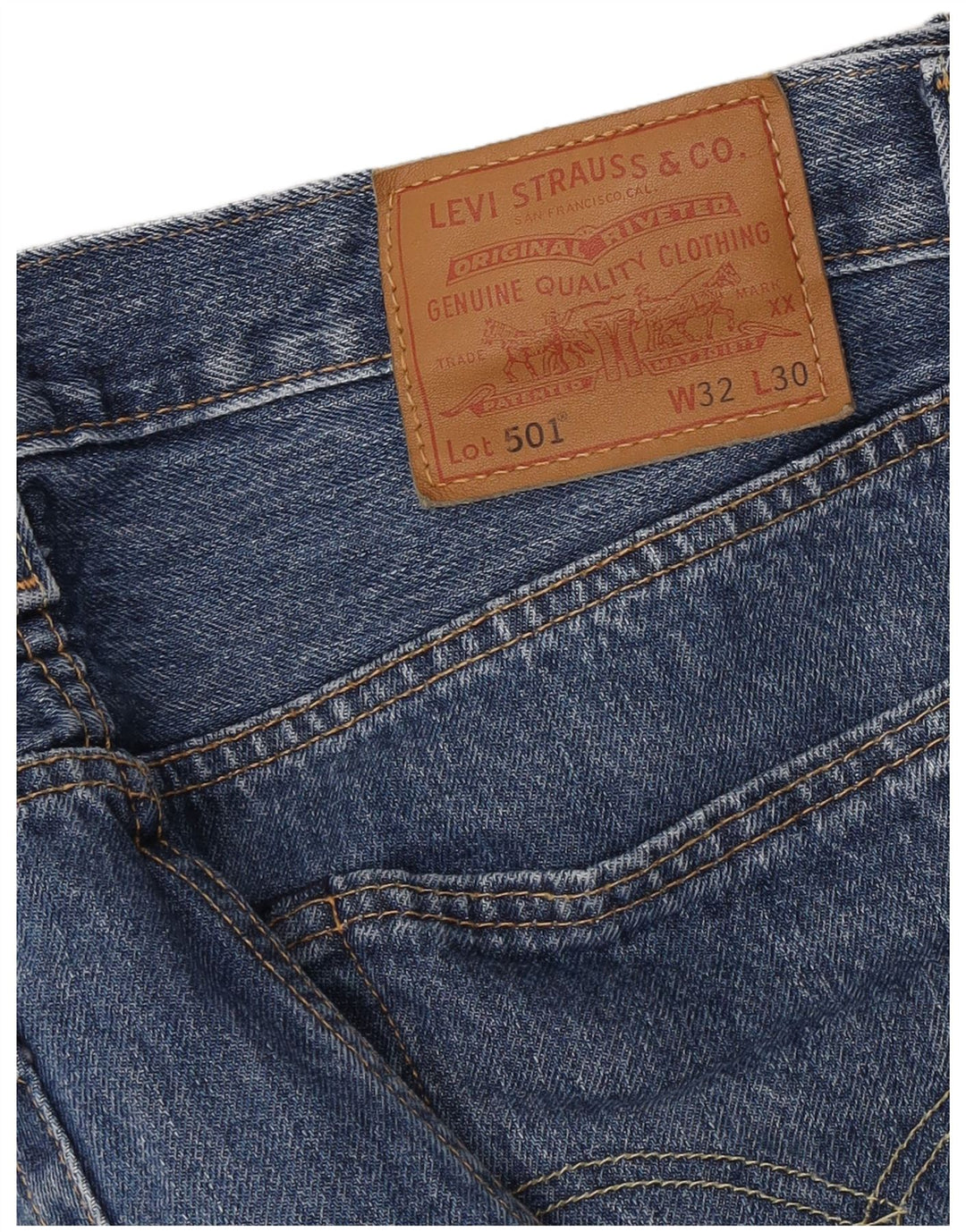 Levi's Jean Droit 501 Homme Bleu W32 L30