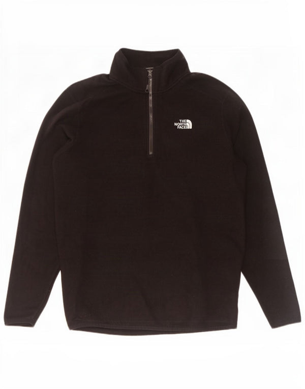 Maglione in pile da uomo The North Face con zip e collo in poliestere nero medio