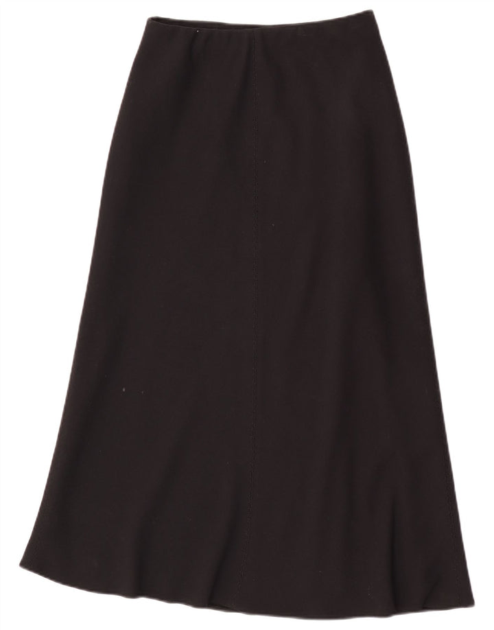 Marks & Spencer Womens Maxi Skirt UK 10 Small W26  Black Polyester