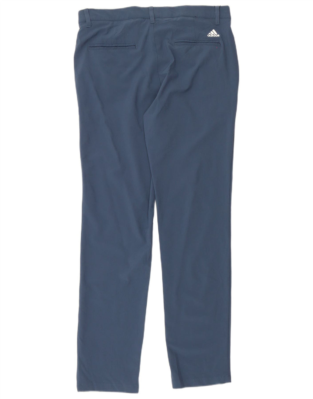 Adidas Mens Slim Chino Trousers W32 L32 Blue Polyester