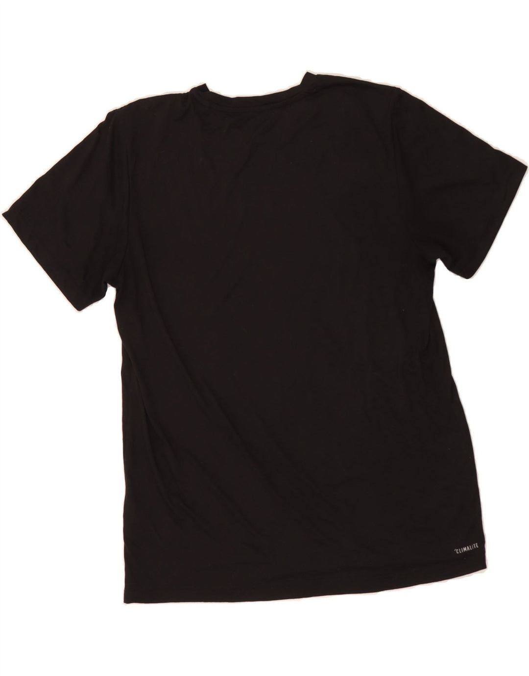 ADIDAS Mens Climalite Graphic T-Shirt Top Large Black Polyester Vintage Adidas and Second-Hand Adidas from Messina Hembry 