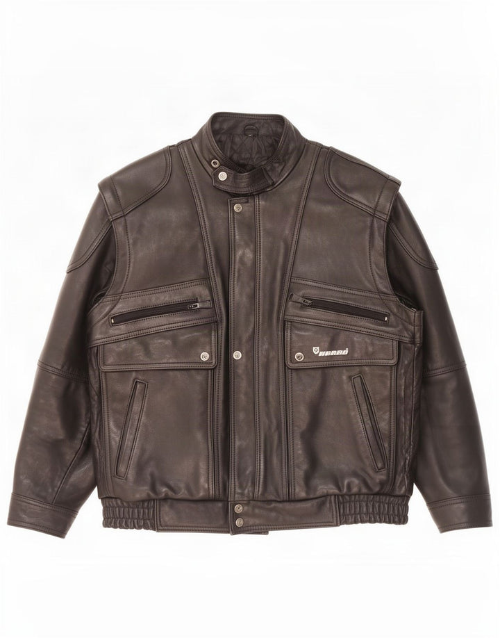 Giacca in pelle da uomo Harro IT 52 XL Nera