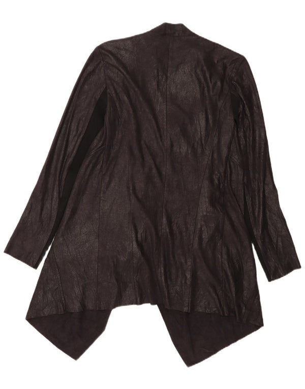 Zara Γυναικεία ασύμμετρη ζακέτα Top UK 14 Medium Black Colourblock