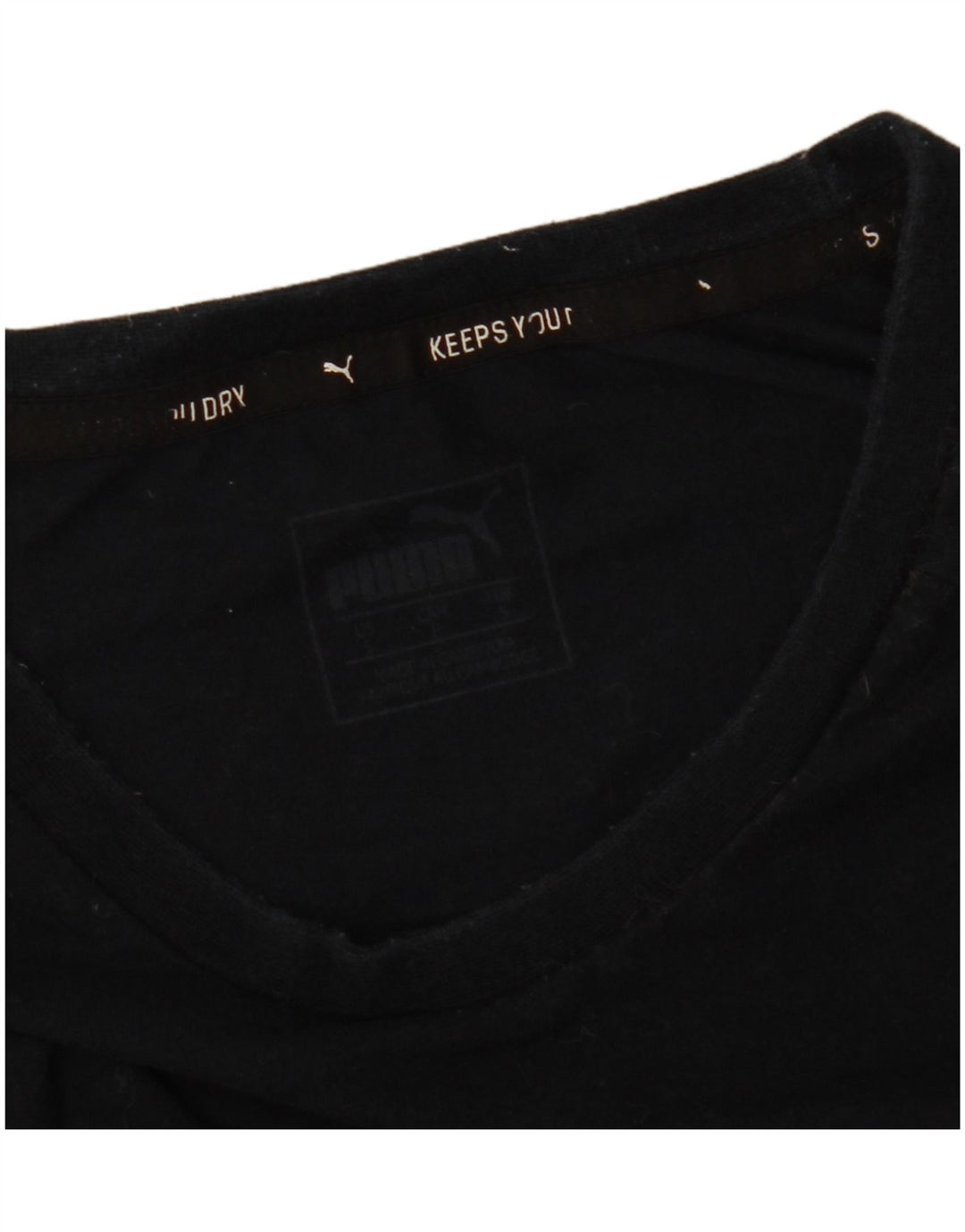 Puma Mens T-Shirt Top Small Black