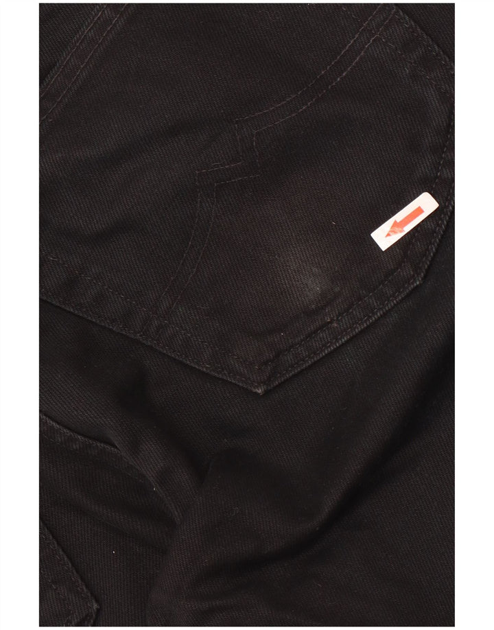 Mustang Mens Straight Jeans W36 L30 Black Cotton