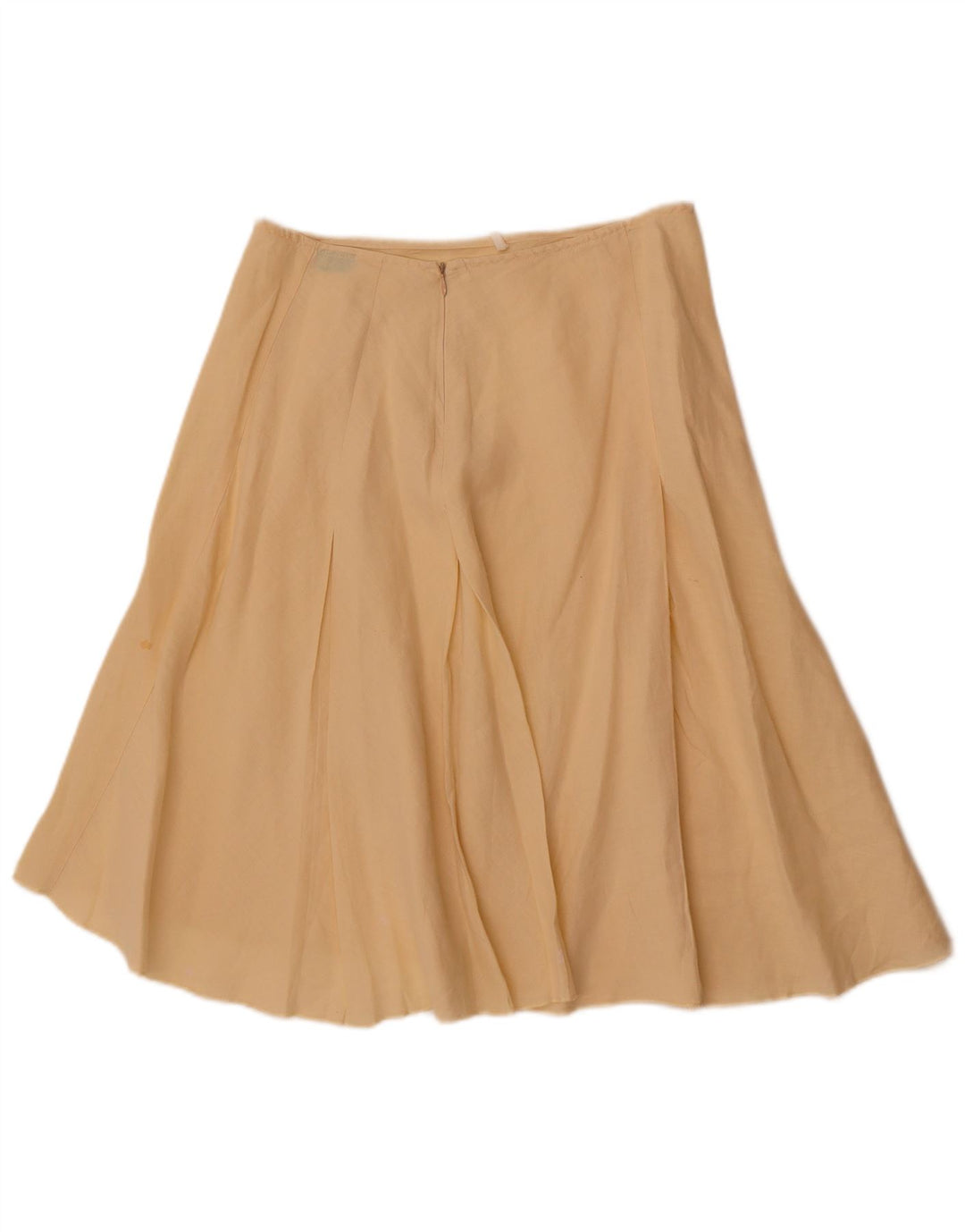 Benetton Womens A-Line Skirt W28 Medium  Yellow