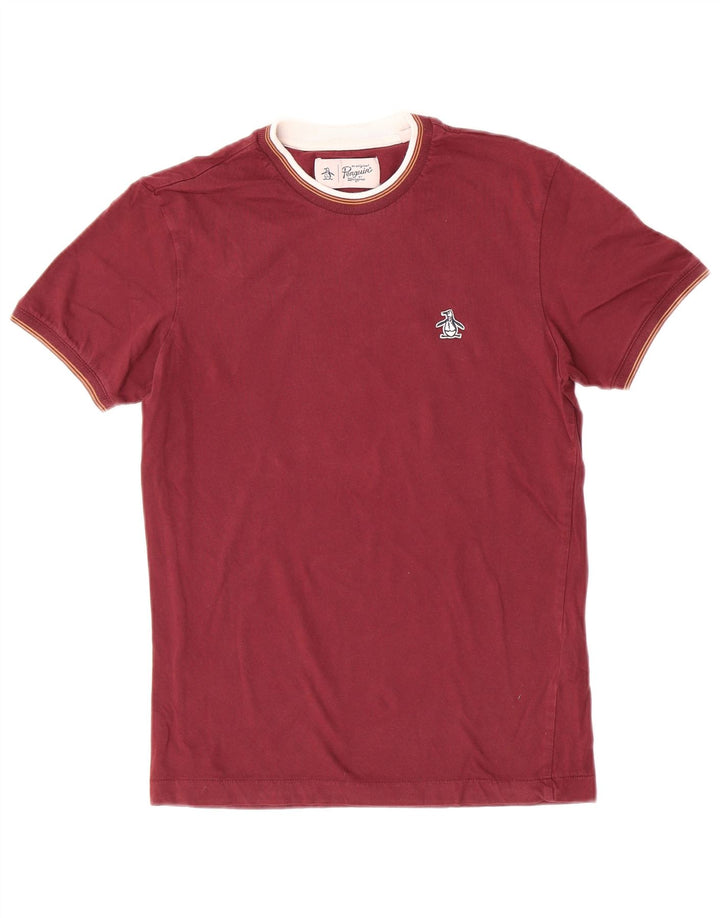 Penguin T-Shirt Homme Petit Bordeaux Coton