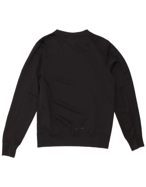 Nike Mens Graphic Sweatshirt Jumper Small Black Polyester