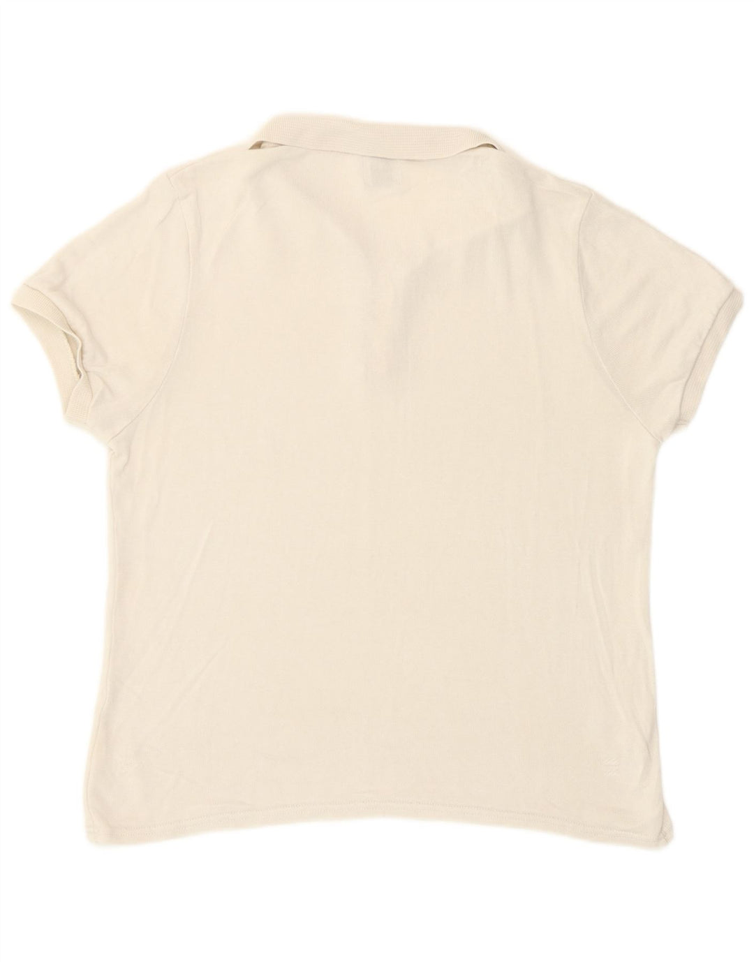 Zara Womens Polo Shirt UK 12 Medium Beige