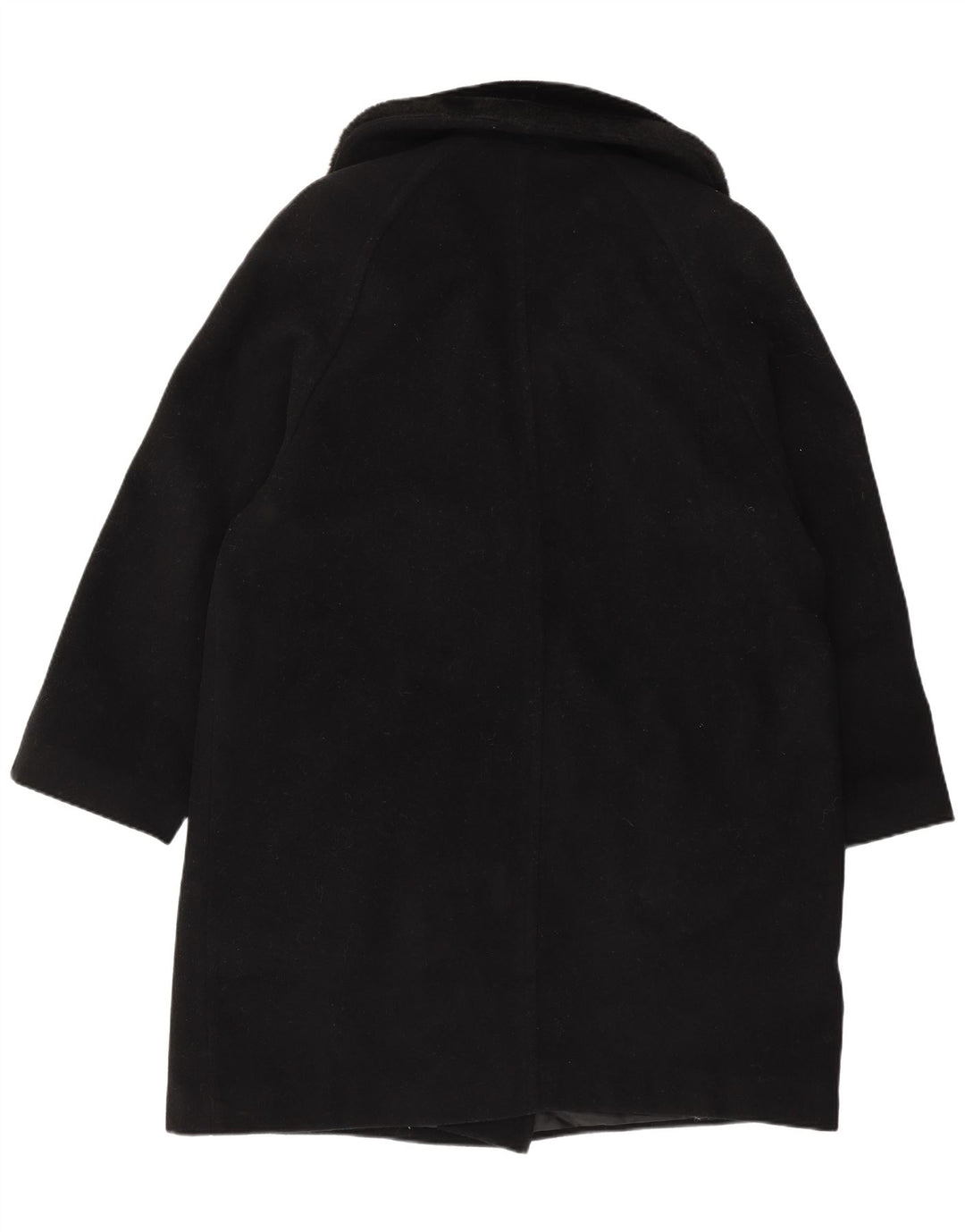 ETAM Womens Oversized Double Breasted Coat UK 14 Medium Black Wool