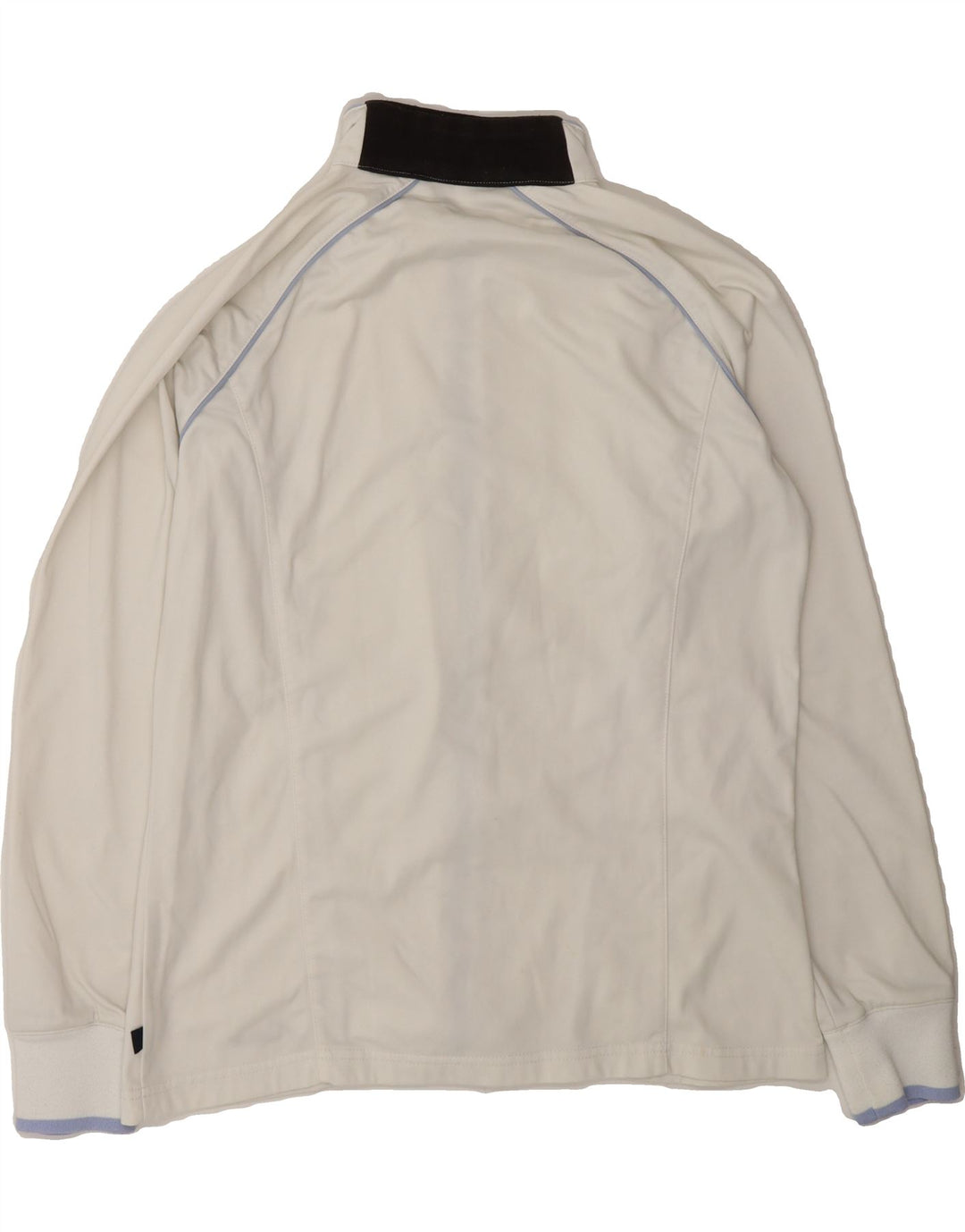 ASICS Womens Tracksuit Top Jacket UK 16 Large White Polyester Vintage Asics and Second-Hand Asics from Messina Hembry 