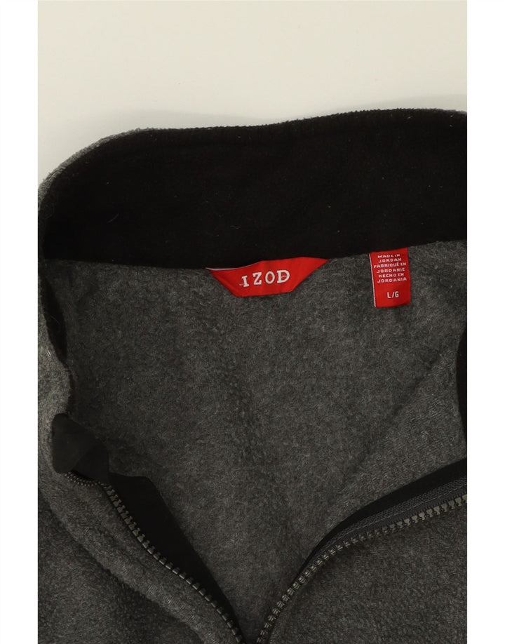 IZOD Mens Fleece Gilet UK 40 Large Grey Polyester Vintage Izod and Second-Hand Izod from Messina Hembry 