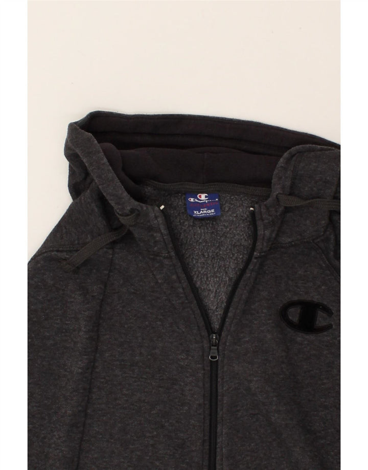 CHAMPION Womens Zip Hoodie Sweater UK 18 XL Grey Vintage Champion and Second-Hand Champion from Messina Hembry 