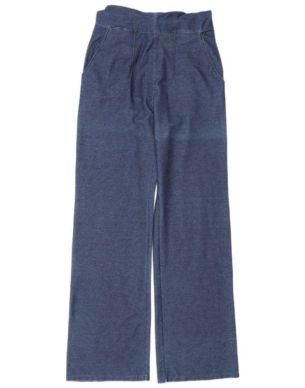 Damyller Womens Sleeveless Denim Jumpsuit UK 10 Small Navy Blue Cotton