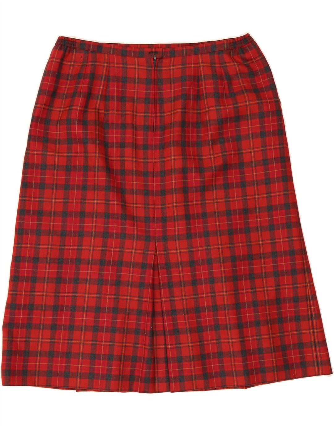 VINTAGE Womens A-Line Skirt W36 XL Red Check Vintage Vintage and Second-Hand Vintage from Messina Hembry 