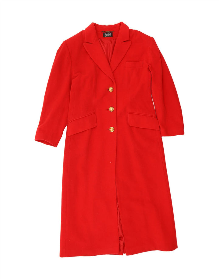 JEAN PAUL Womens Overcoat UK 12 Medium Red Vintage Jean Paul and Second-Hand Jean Paul from Messina Hembry 