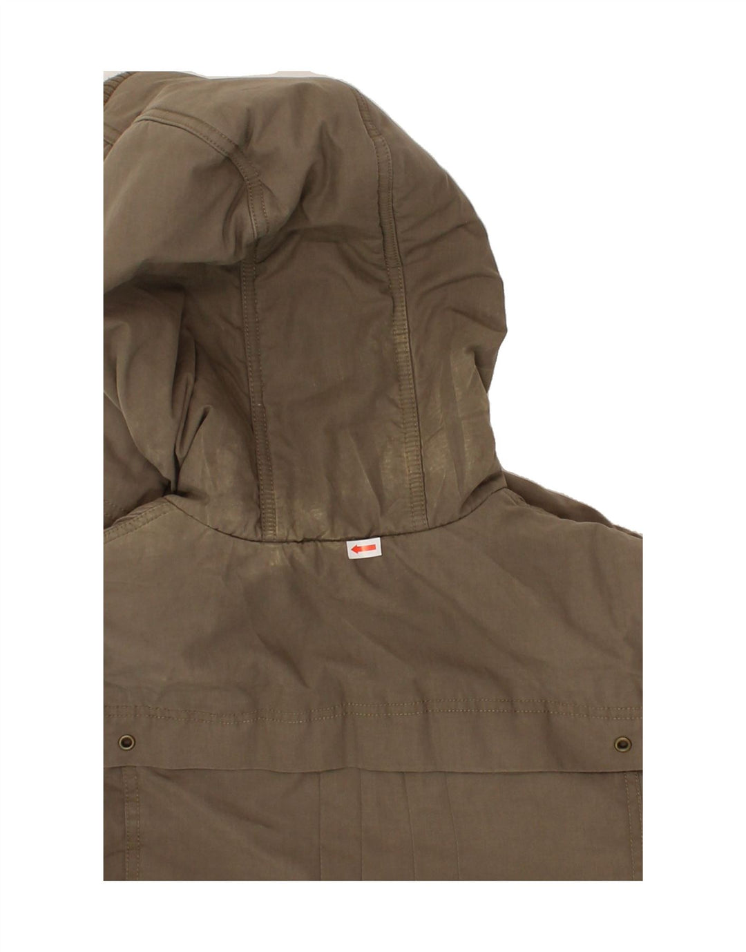 ADIDAS Womens Hooded Overcoat UK 12 Medium Grey Cotton Vintage Adidas and Second-Hand Adidas from Messina Hembry 
