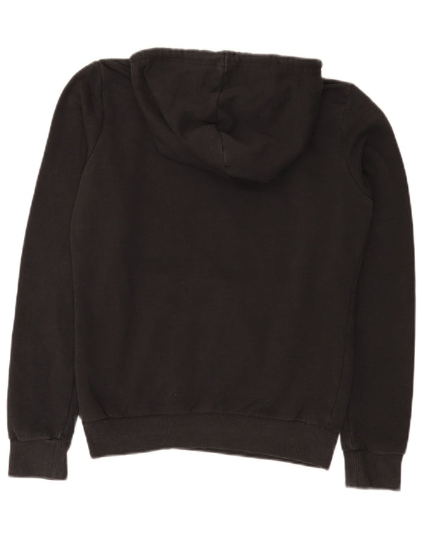 Puma Womens Graphic Hoodie Pullover UK 10 Small Schwarz Baumwolle