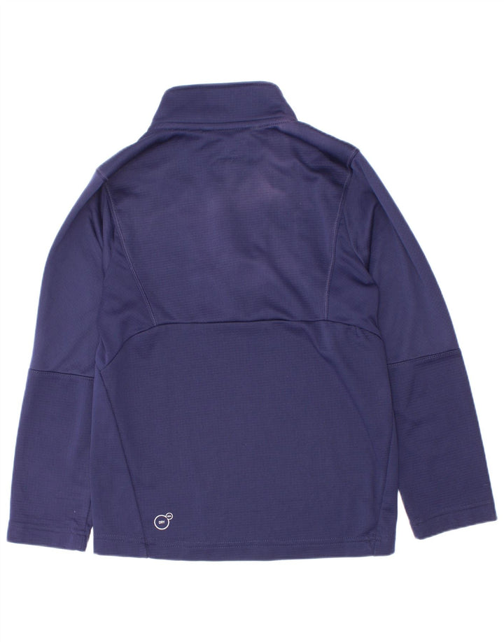 Puma Jungen-Pullover-Trainingsoberteil mit Reißverschluss, 7–8 Jahre, Marineblau
