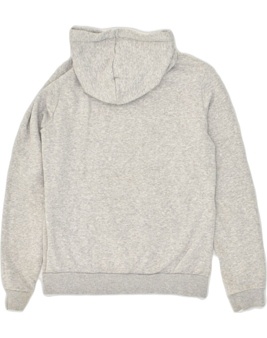 PUMA Womens Graphic Hoodie Jumper UK 10 Small Grey Cotton | Vintage Puma | Thrift | Second-Hand Puma | Used Clothing | Messina Hembry 