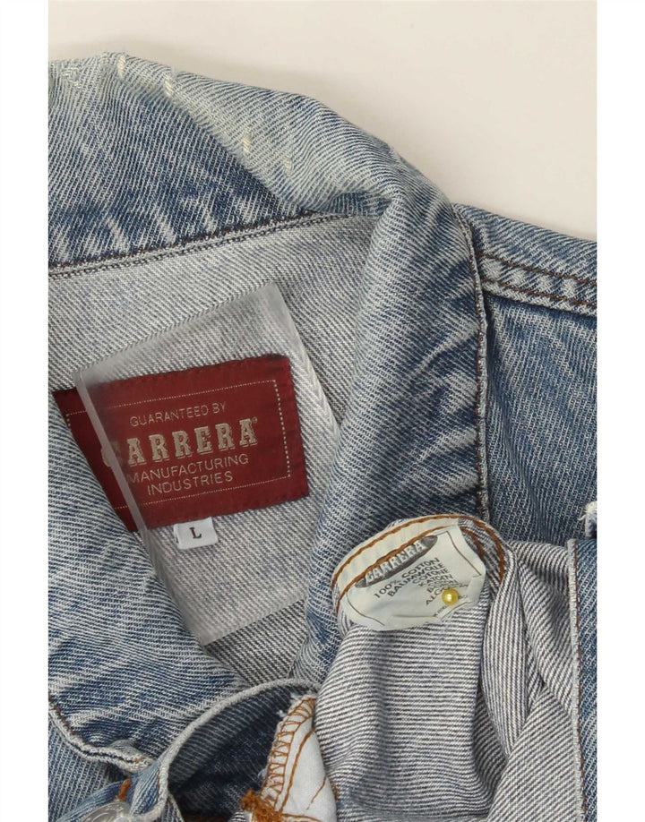 Carrera Herre denimjakke UK 40 Stor Blå Bomuld