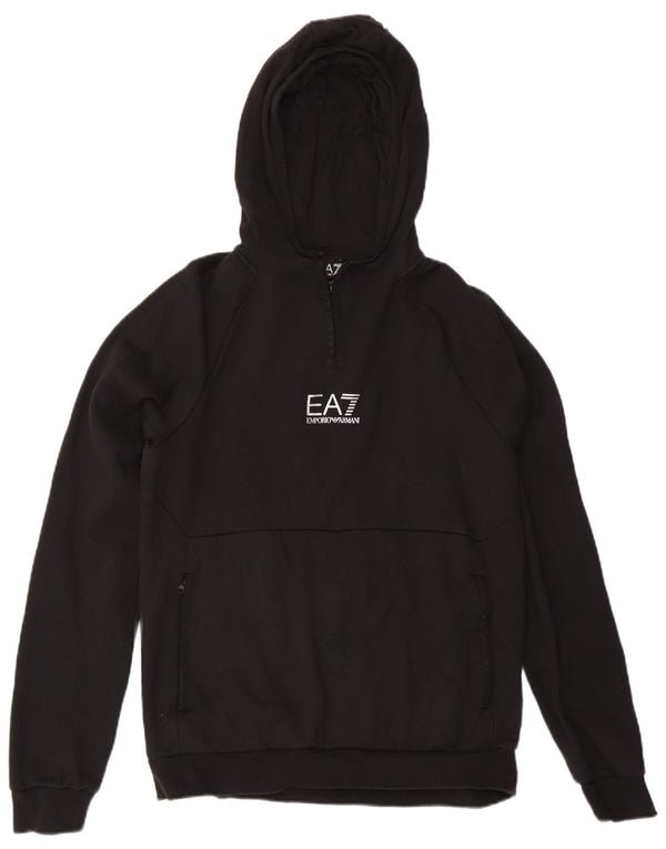 Emporio Armani Mens Graphic Hoodie Jumper Medium Black