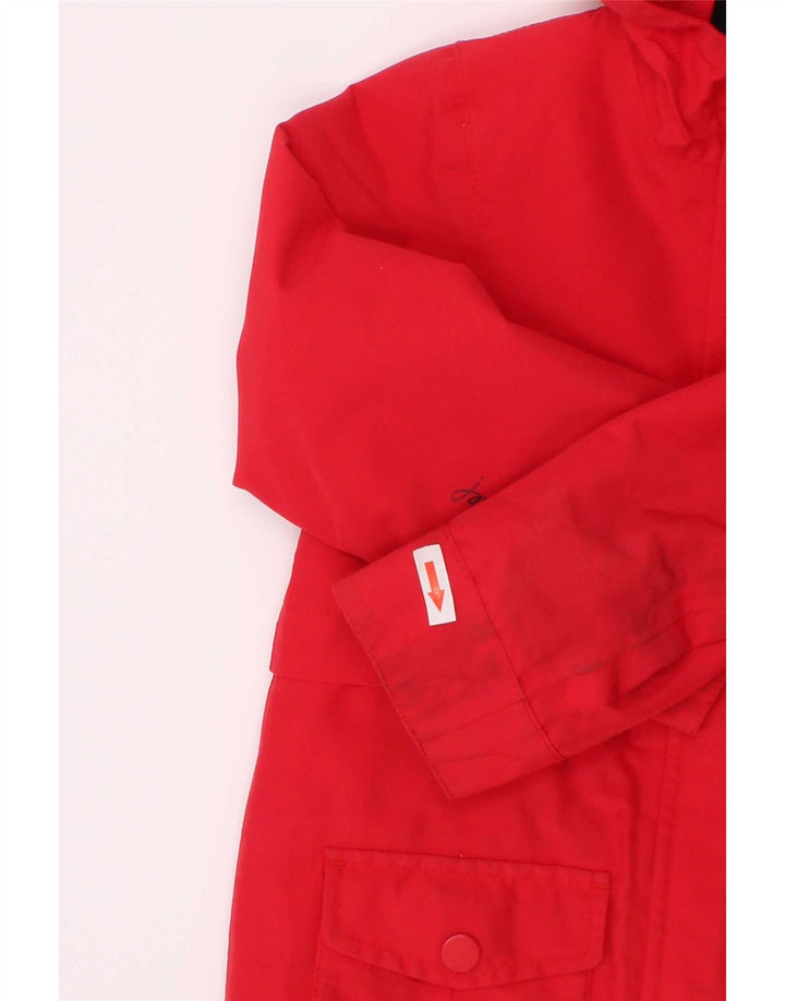 Joyce Girls Hooded Raincoat 3-4 Years Red Polyester