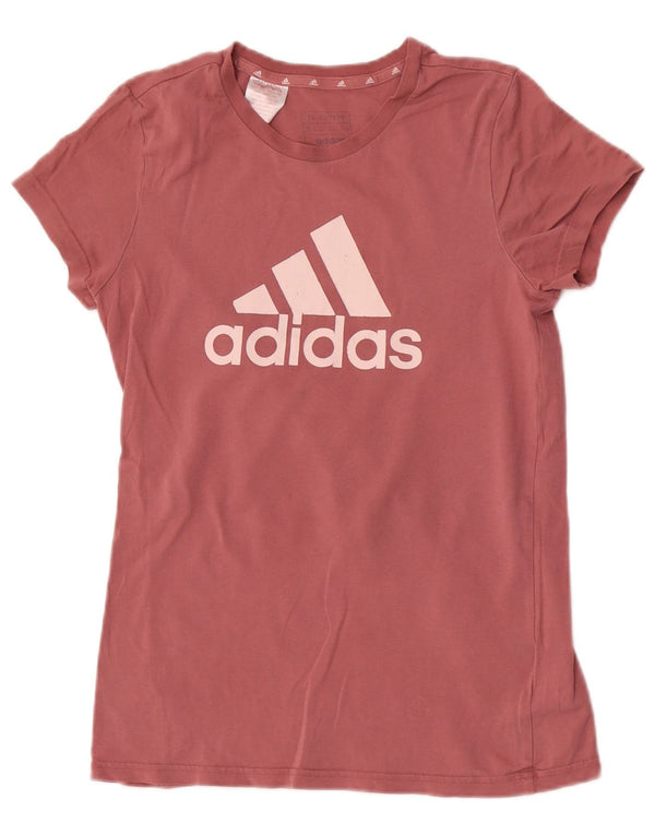 Camiseta Adidas Meninas Graphic 14-15 Anos Algodão Rosa