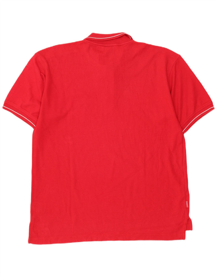 Umbro Mens Polo Shirt XL Red Polyester