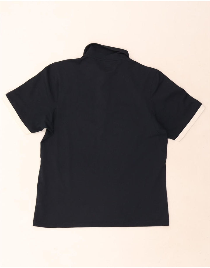 Polo Nike da uomo UK 39/41 Medium Navy Blu Colourblock Poliestere