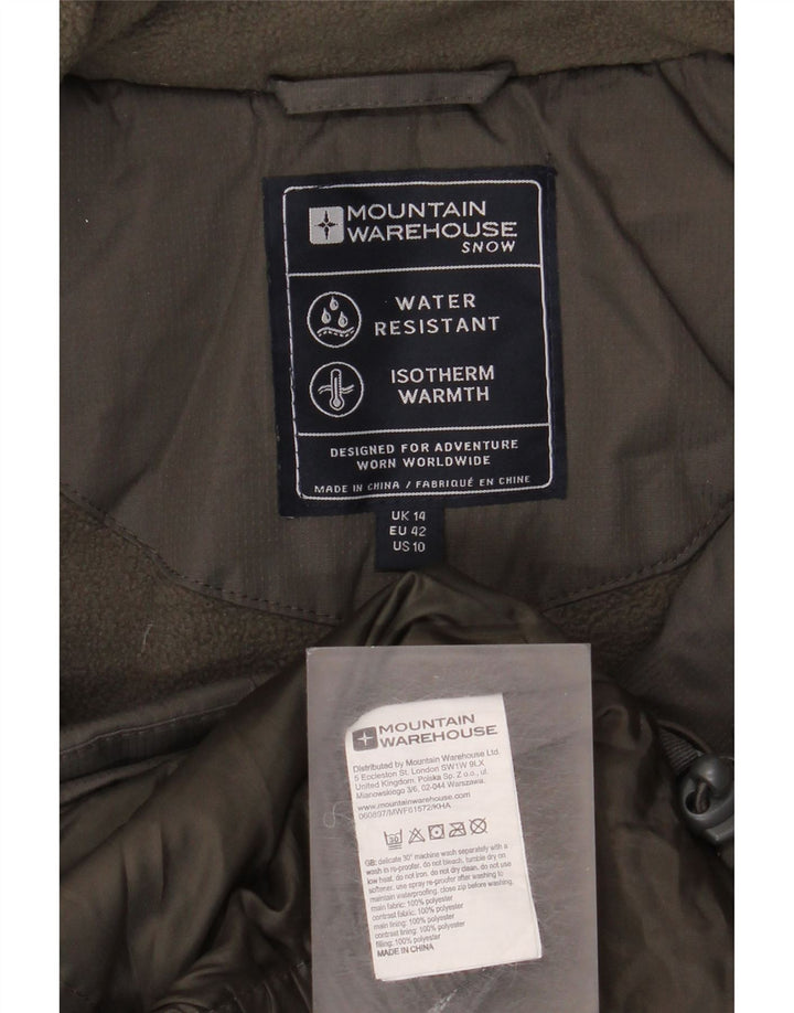 Mountain Warehouse Womens Windbreaker Jacket UK 14 Large Khaki Colourblock