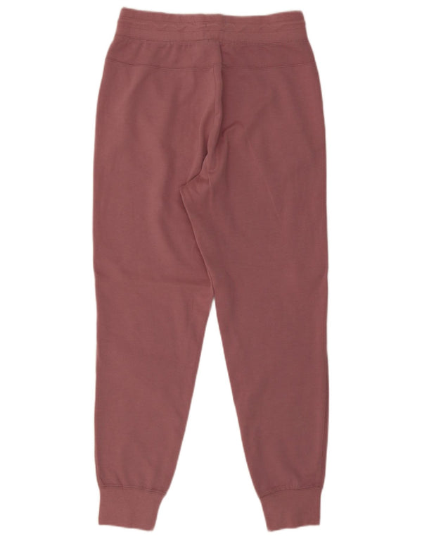 Nike Womens Crop Tracksuit Trousers Joggers UK 10 Small Pink Colourblock