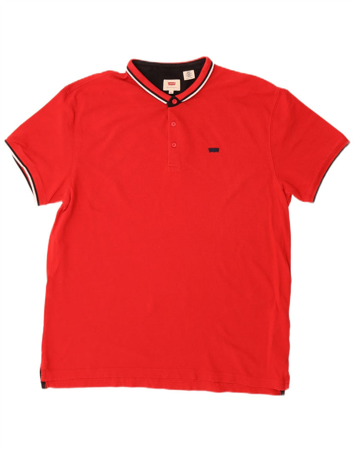 Levi's Mens Polo Shirt 2XL Red Cotton
