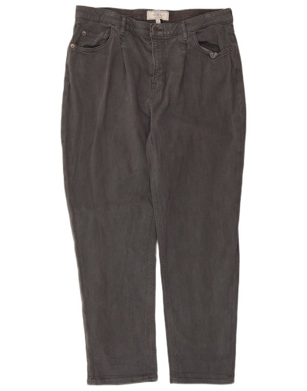 Женские укороченные брюки с высокой талией Zara XS W24 L21 синие