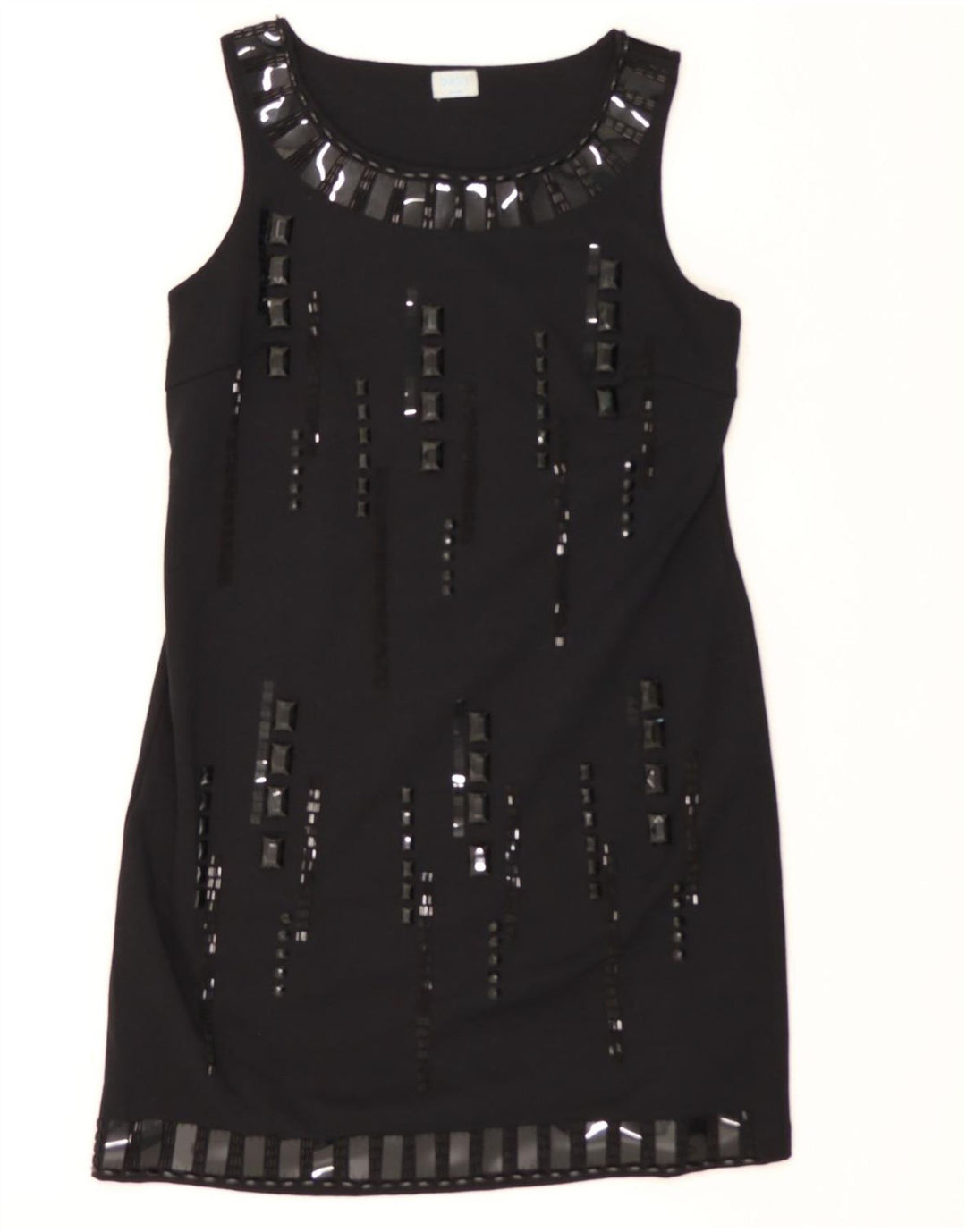 OASIS Womens Sleeveless Sheath Dress UK 14 Medium Black Polyester Classic Vintage Oasis and Second-Hand Oasis from Messina Hembry 