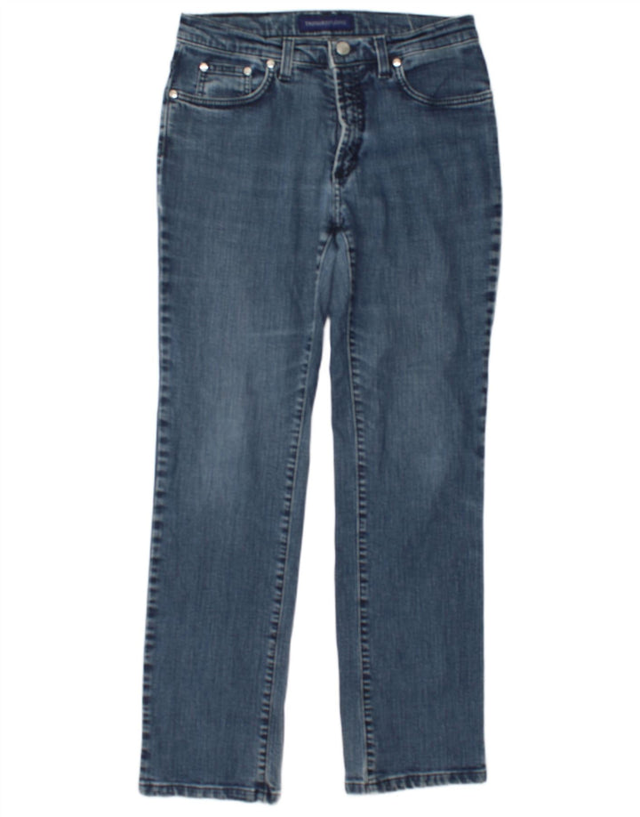 TRUSSARDI Womens Slim Jeans W29 L29 Blue Cotton