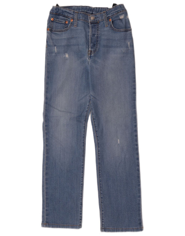 Levi's Ragazzi 501 Jeans dritti invecchiati 13-14 anni W28 L27 Blu