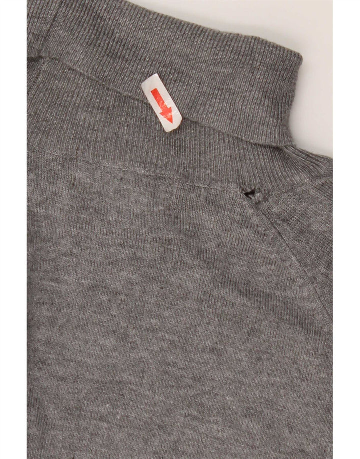 Zara Herre rullehals sweater mellemgrå viskose