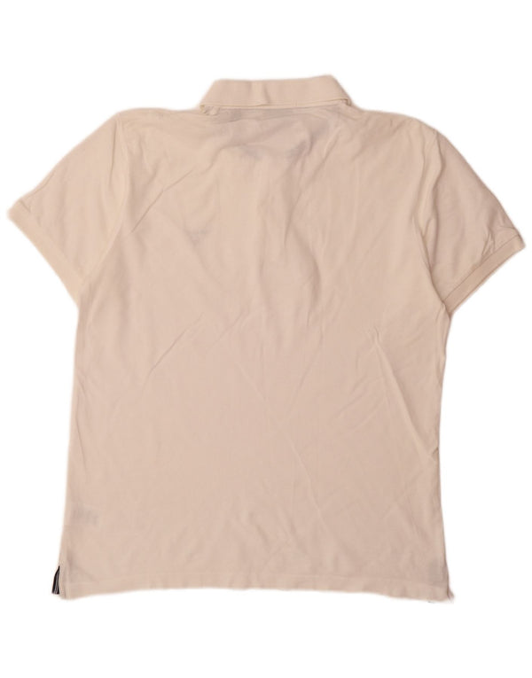 Polo da uomo Gant grande in cotone bianco