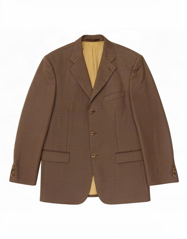 Blazer pentru bărbați Douglas cu 3 nasturi UK 42 XL Lână maro