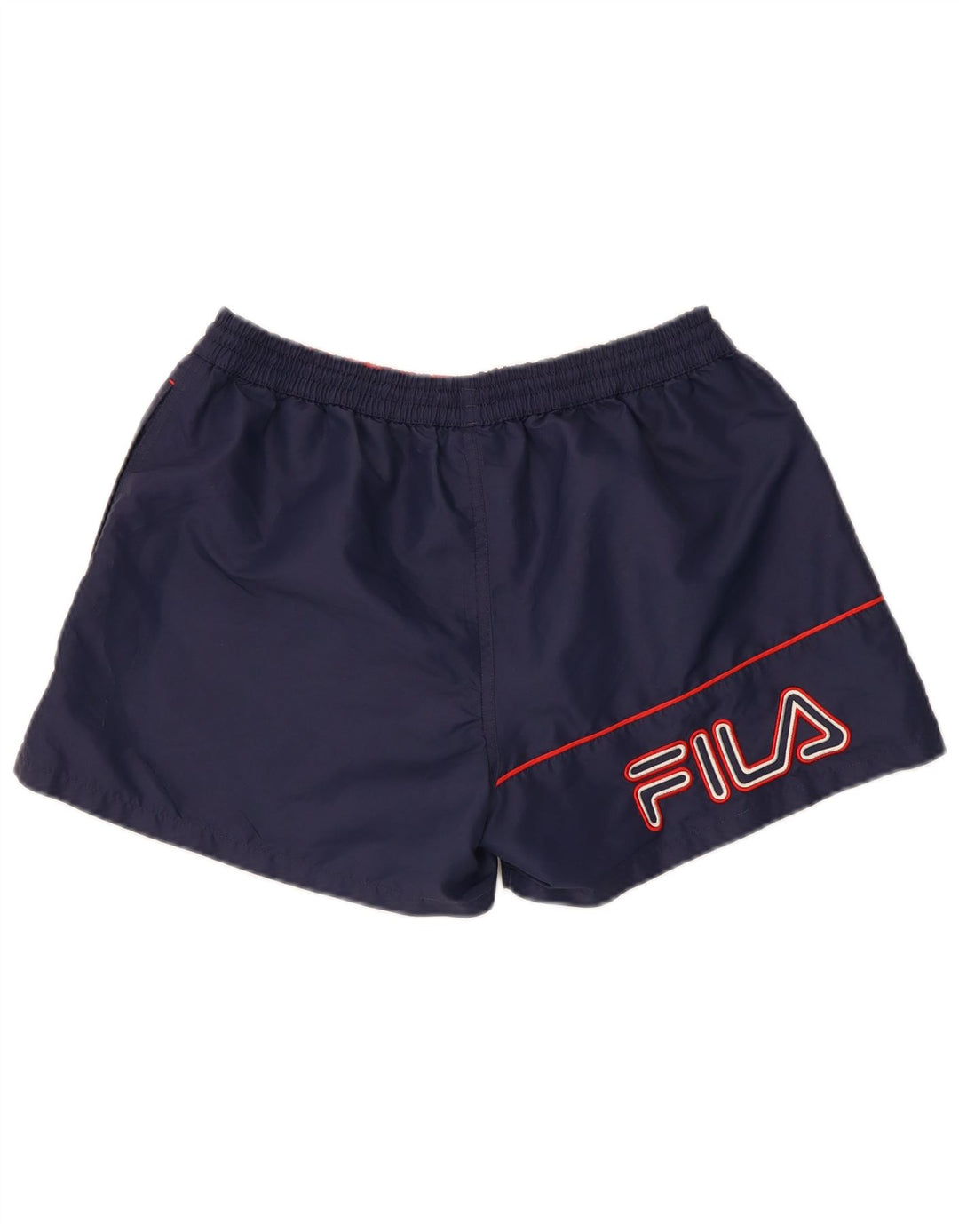 Fila Short de Sport Graphique Homme Bleu Marine Moyen Polyester